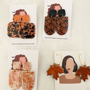 Polymer clay earrings